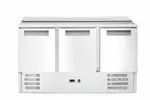 Stół chłodniczy sałatkowy 3-drzwiowy z pokrywą uchylną, Arktic, 219L, 230V/155W, 700x1365x(H)860mm Arktic 236178