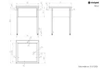 Stół z basenem 1-komorowym spawany 700x600x850 mm h300 mm Stalgast 981336070