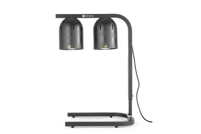 Lampa do podgrzewania potraw, podwójna, HENDI, czarny, 230V/500W, 453x360x(H)790mm HENDI 273913
