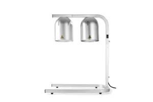 Lampa do podgrzewania potraw, podwójna, srebrny, 230V/250W, 453x360x790mm HENDI 273906