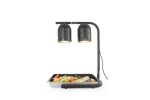 Lampa do podgrzewania potraw, podwójna, czarny, 230V/250W, 453x360x790mm HENDI 273913
