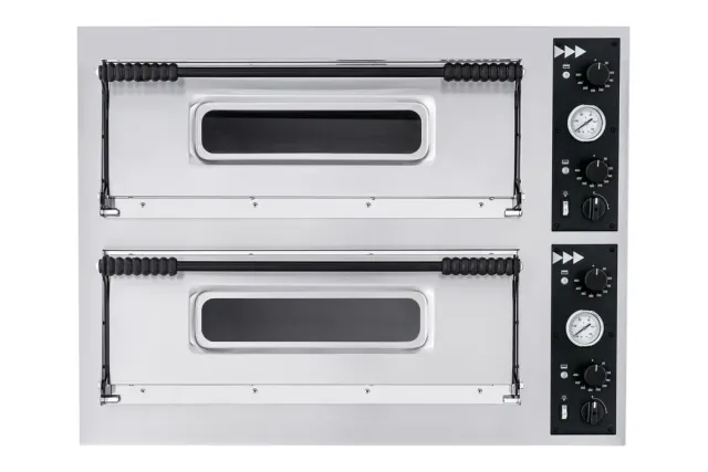 Piec do pizzy Basic 44, 2 komory, 400V/9400W, 975x814x745mm Prismafood 1F010050