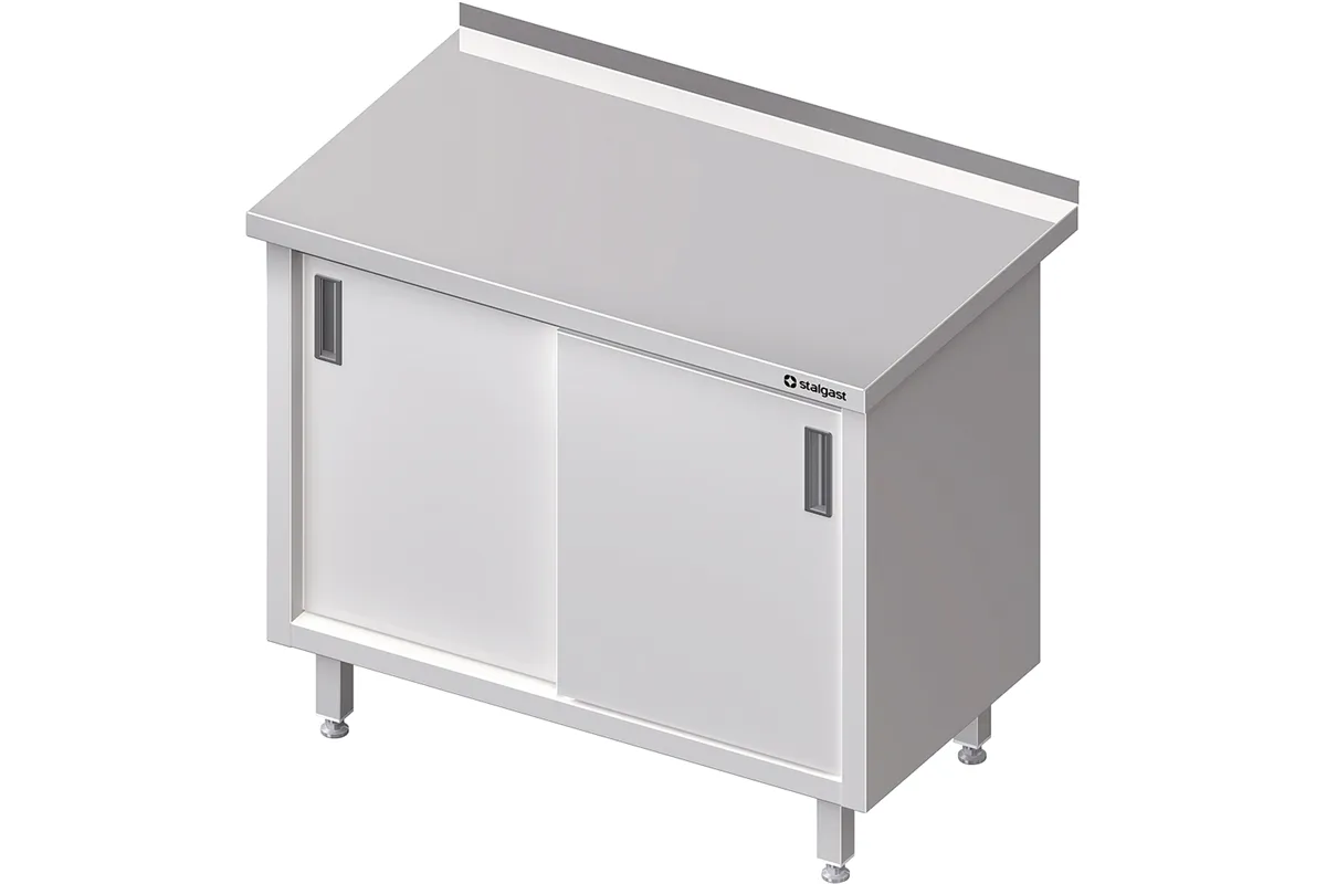 Stół przyścienny z drzwiami suwanymi 1200x700x850 mm Stalgast 616127