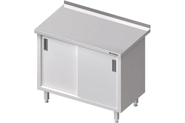 Stół przyścienny z drzwiami suwanymi 1200x700x850 mm Stalgast 616127