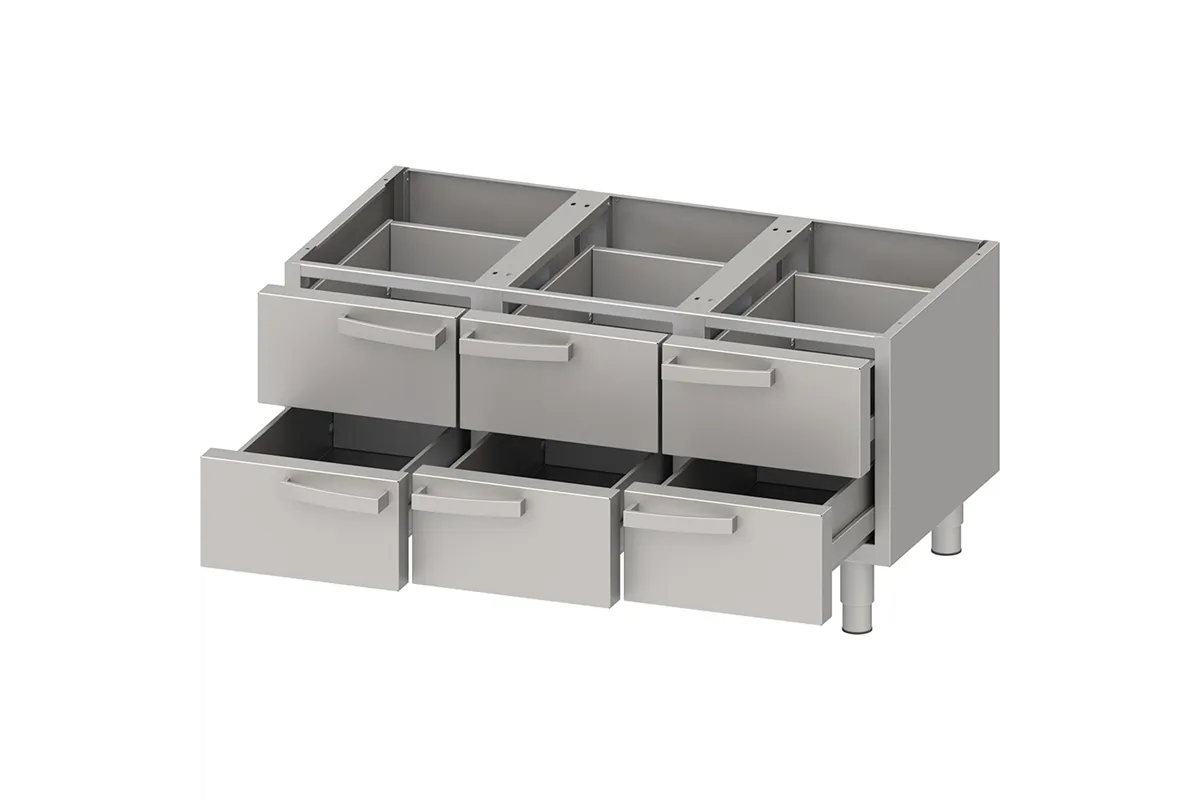 Podstawa neutralna 1200 z szufladami Stalgast 9703500
