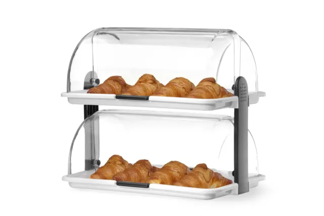 Witrynka Roll top - podwójna, 475x320x415mm HENDI 871713