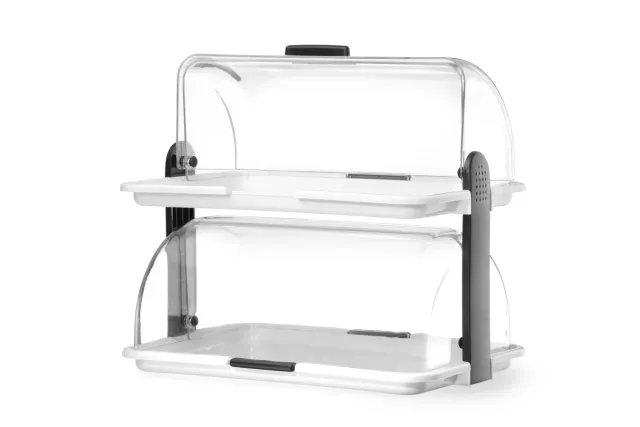 Witrynka Roll top - podwójna, 475x320x415mm HENDI 871713