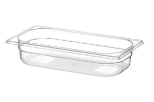 Pojemnik GN 1/3 z poliwęglanu, HENDI, Profi Line, GN 1/3, 2,5L, transparentny, 325x176x65mm HENDI 861530