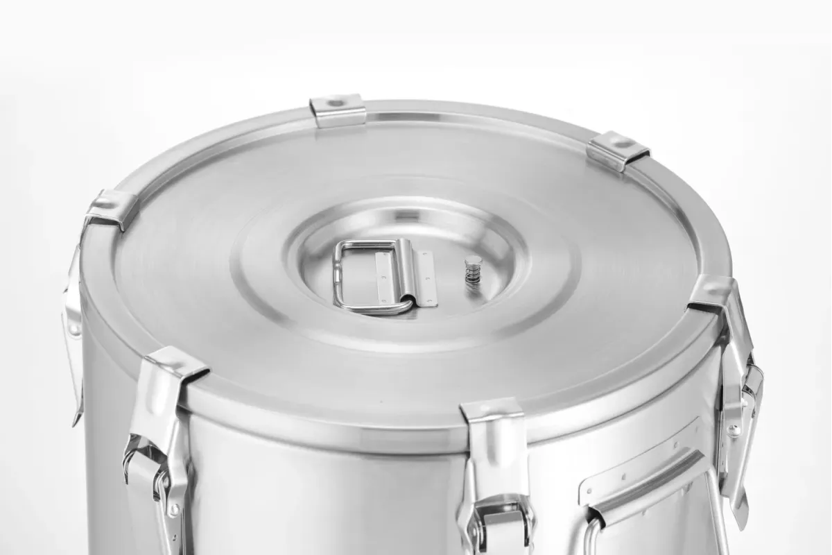 Termos do transportu żywności – z kranem, Profi Line, 20L, srebrny, ⌀330x360mm HENDI 710227
