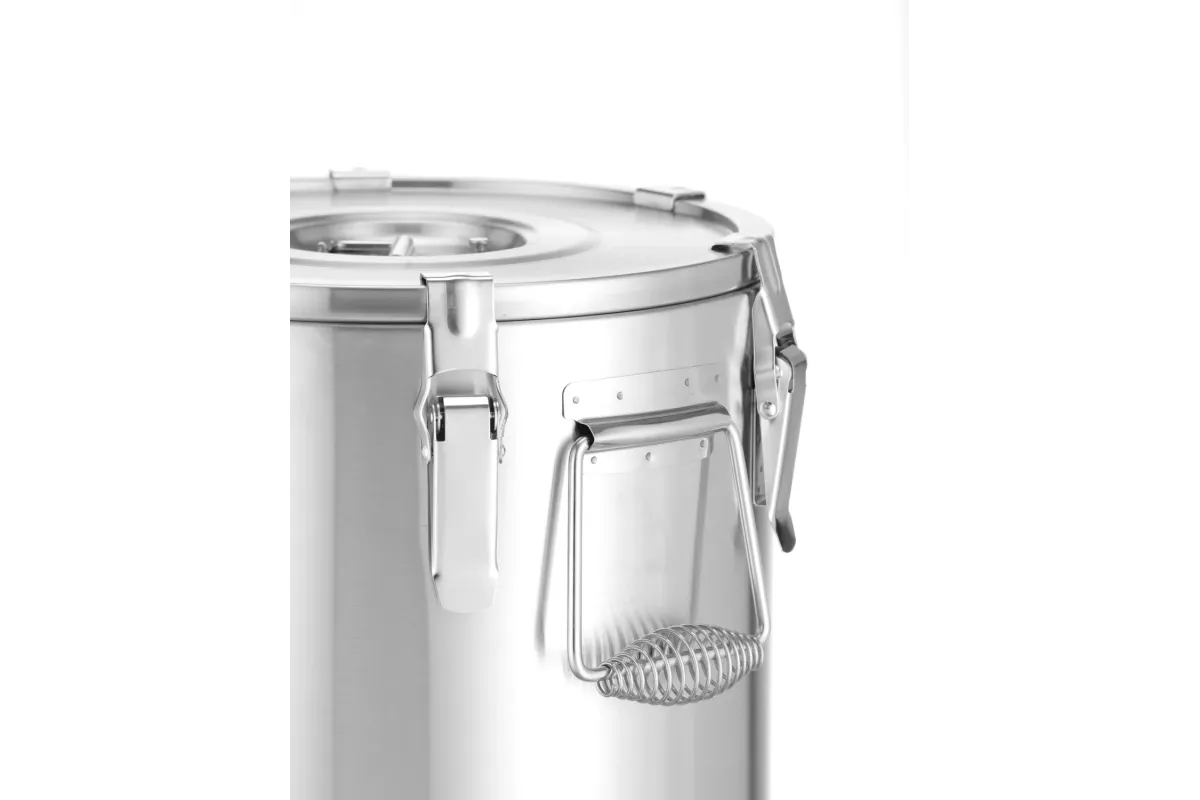 Termos do transportu żywności – z kranem, Profi Line, 20L, srebrny, ⌀330x360mm HENDI 710227