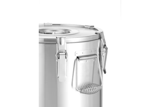 Termos do transportu żywności – z kranem, Profi Line, 20L, srebrny, ⌀330x360mm HENDI 710227