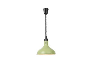 Lampa do podgrzewania potraw wisząca, w kształcie dzwonu, zielony, 230V/250W, ⌀295x(H)207mm HENDI 273692