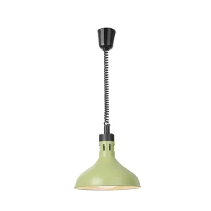 Lampa do podgrzewania potraw wisząca, w kształcie dzwonu, zielony, 230V/250W, ⌀295x(H)207mm HENDI 273692