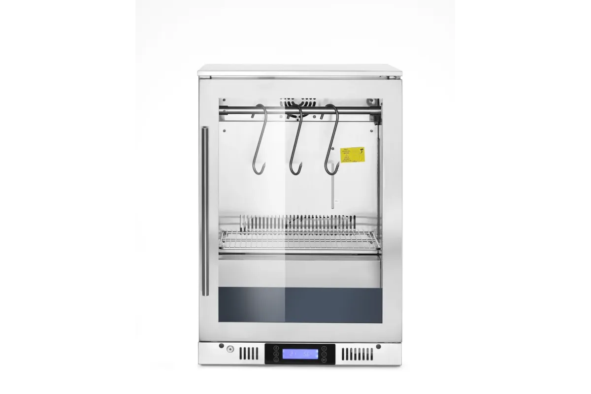 Szafa do sezonowania mięsa, podblatowa, 126L, srebrny, 230V/350W, 600x545x900mm Arktic 204979