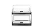 Witrynka chłodząca roll-top Duo UNIQ 480x355x480 mm, taca 400x300 mm, ABS/PET, czarna, Hendi 871812