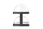 Witrynka chłodząca roll-top Duo UNIQ 480x355x480 mm, taca 400x300 mm, ABS/PET, czarna, Hendi 871812