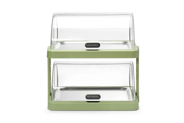 Pojedyncza witrynka chłodząca roll-top Duo UNIQ, podwójna zielona 480x355x480mm HENDI 871973