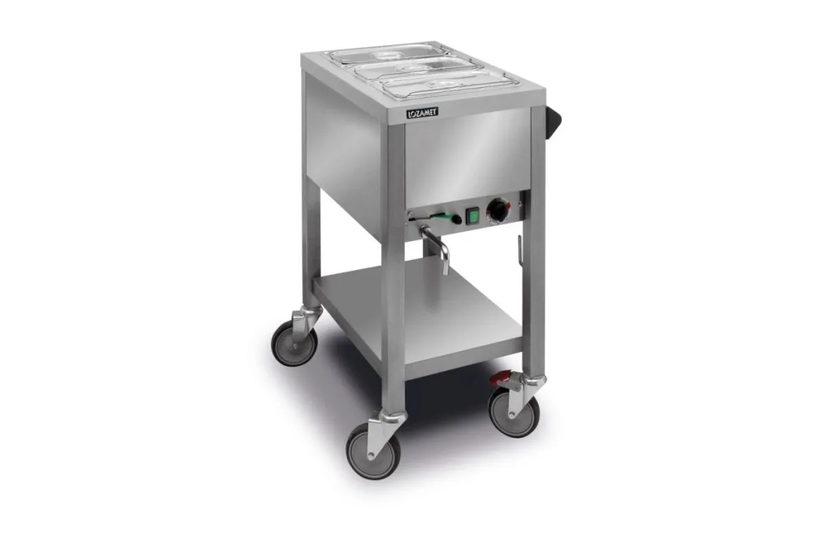 Wózek bemarowy z wspólnym zbiornikiem wodnym (pojemność 1 x 1/1 GN) BJW.1GN