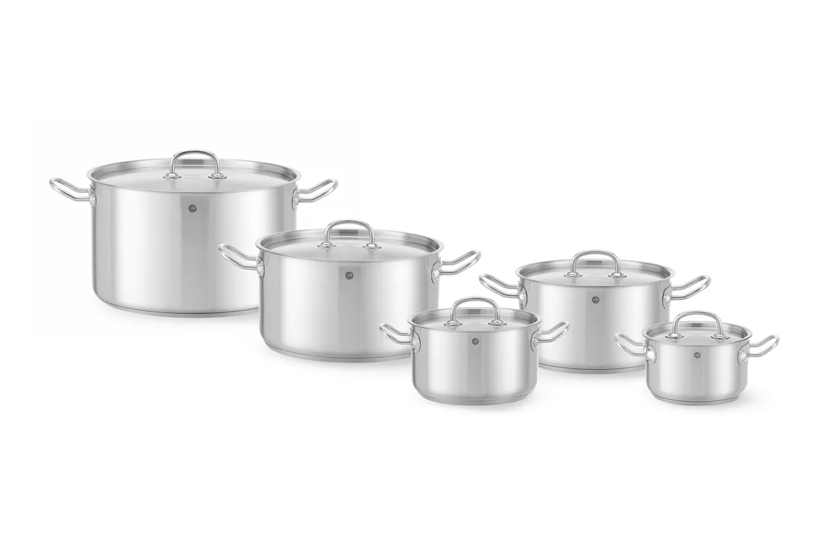 Garnek średni z pokrywką, HENDI, Kitchen Line, 15L, ⌀320x190mm 836507