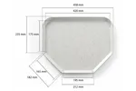 Taca trapezowa , AmerBox, granitowy, 455x355mm 876657