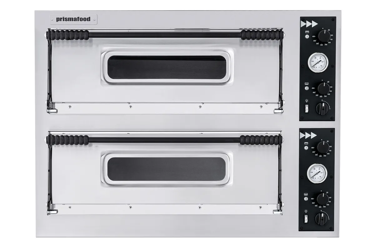 Piec do pizzy Basic Slim, Prismafood, 2 komory, 400V/12000W, 1305x600x745mm 1F010198