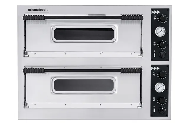 Piec do pizzy Basic Slim, Prismafood, 2 komory, 400V/12000W, 1305x600x745mm 1F010198