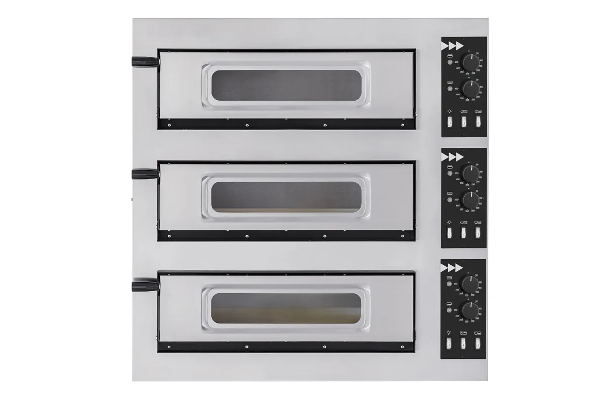 Piec do pizzy 3-stopniowy Basic 3/50 Glass and Light, Prismafood, 400V/1200W, 915x690x900mm 1F010176