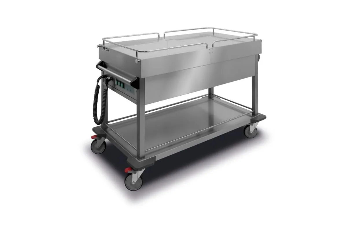 Wózek bemarowy specjalny, rozsuwane blaty (pojemność 3 x 1/1 GN) FVD-30