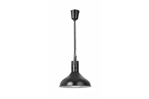 Lampa do podgrzewania potraw wisząca, w kształcie dzwonu, HENDI, czarny, 230V/250W, ⌀295x207mm 273678