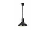 Lampa do podgrzewania potraw wisząca, w kształcie dzwonu, HENDI, czarny, 230V/250W, ⌀295x207mm 273678