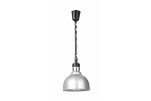 Lampa do podgrzewania potraw wisząca, w kształcie kopuły, HENDI, srebrny, 230V/250W, ⌀250x207mm 273609