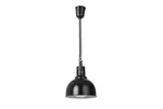 Lampa do podgrzewania potraw wisząca, w kształcie kopuły, HENDI, czarny, 230V/250W, ⌀250x207mm 273616