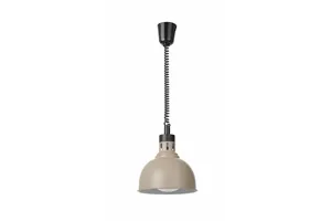 Lampa do podgrzewania potraw wisząca, w kształcie kopuły, HENDI, beżowy, 230V/250W, ⌀250x207mm 273647