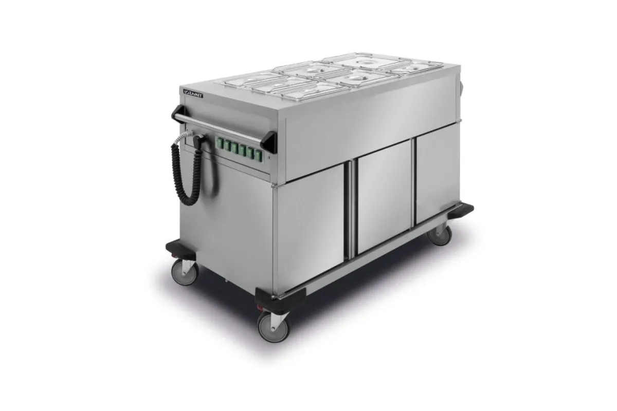 Wózek bemarowy specjalny, rozsuwane blaty, szafki nieogrzewane (pojemność 2 x 1/1 GN) FVE-20