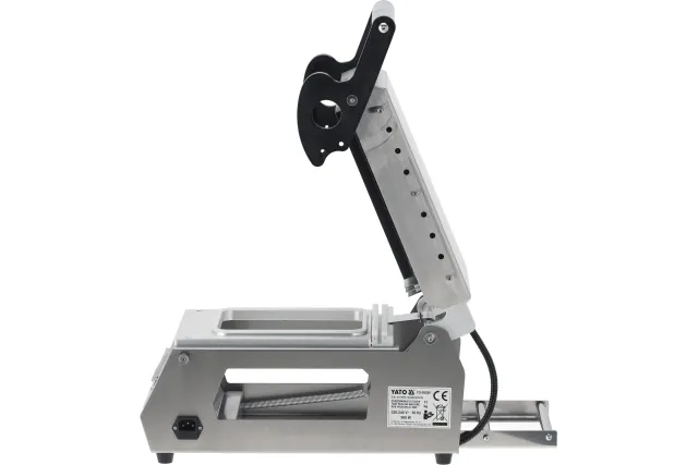 Zgrzewarka do tacek z matrycą 1-komorową YATO YG-09280 – 900 W, sterownik Omron, płyta PTFE, cięcie folii