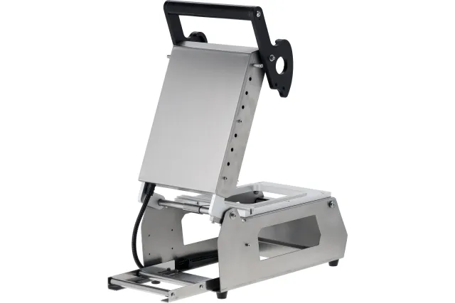 Zgrzewarka do tacek z matrycą 1-komorową YATO YG-09280 – 900 W, sterownik Omron, płyta PTFE, cięcie folii