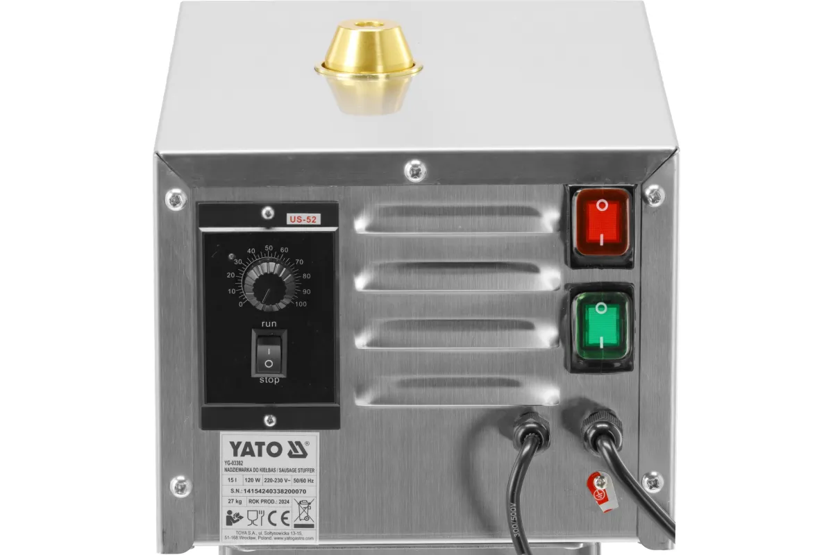 Nadziewarka do kiełbas elektryczna 15L z YATO YG-03382