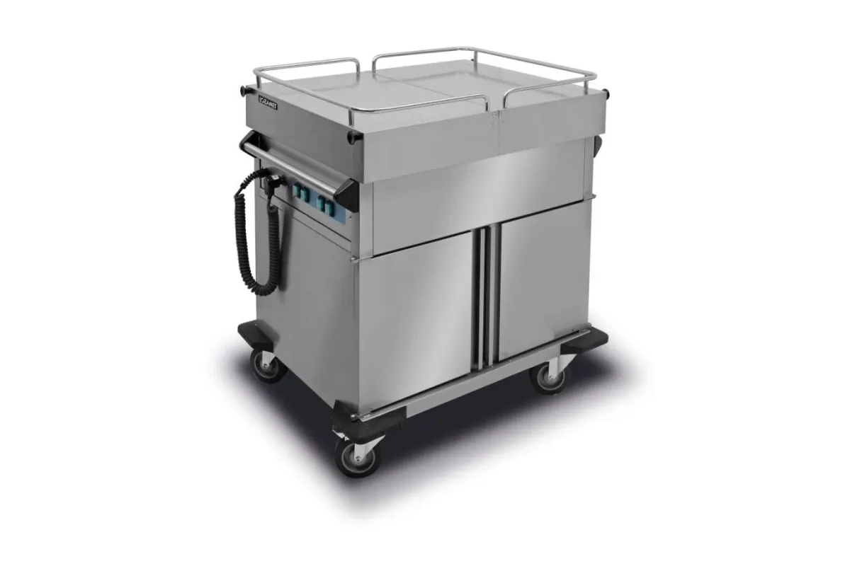 Wózek bemarowy specjalny, rozsuwane blaty, szafki ogrzewane (pojemność 2 x 1/1GN) FVF-20