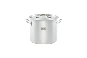 Garnek wysoki z pokrywką, stalowy, Ø 280 mm, V 15.4 l Gredil 011285