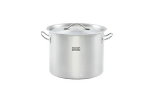 Garnek wysoki z pokrywką, stalowy, Ø 320 mm, V 20.9 l Gredil 011325