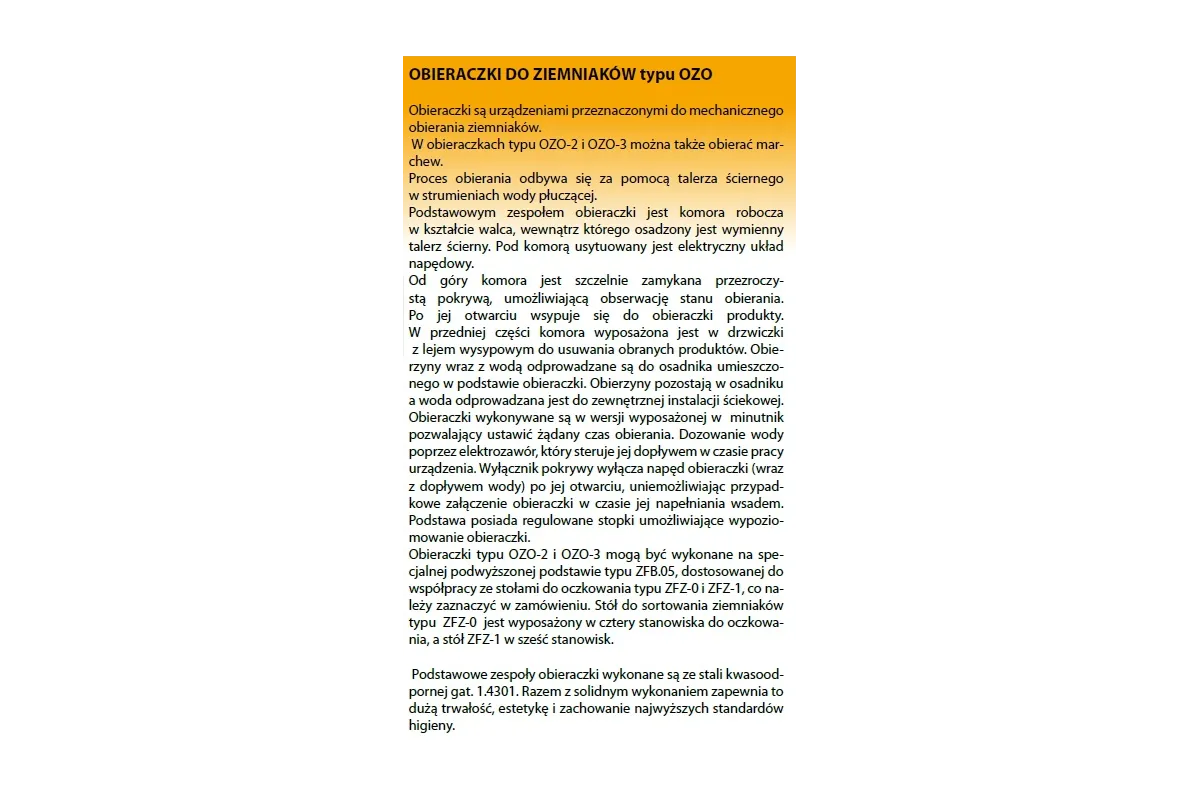 Obieraczka do ziemniaków z osadnikiem obierzyn (wsad 5-7 kg) OZO-1.1