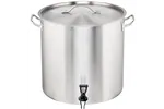 Garnek wysoki z kranem, stalowy, Ø 400 mm, V 50.3 l Stalgast 011410