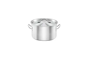 Garnek średni z pokrywką, stalowy, Basic, Ø 160 mm, V 1.9 l Stalgast 012166