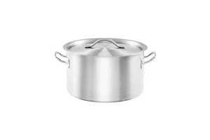 Garnek średni z pokrywką, stalowy, Basic, Ø 240 mm, V 6.1 l Stalgast 012246