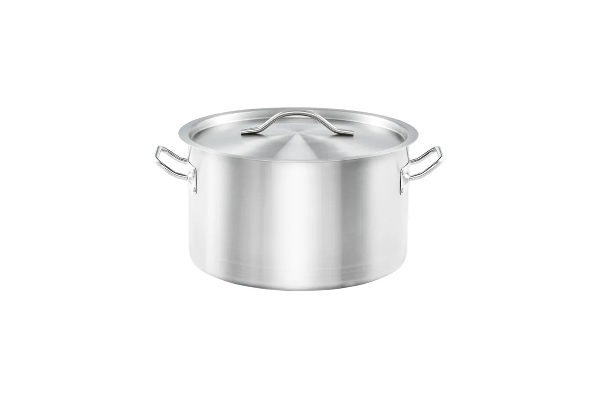 Garnek średni z pokrywką, stalowy, Basic, Ø 240 mm, V 6.1 l Stalgast 012246