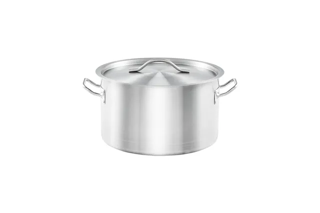 Garnek średni z pokrywką, stalowy, Basic, Ø 240 mm, V 6.1 l Stalgast 012246