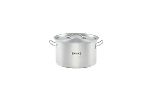 Garnek średni z pokrywką, stalowy, Ø 280 mm, V 11.1 l Gredil 012285