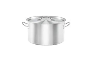 Garnek średni z pokrywką, stalowy, Basic, Ø 280 mm, V 9.8 l Stalgast 012286