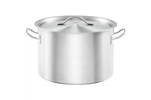 Garnek średni z pokrywką, stalowy, Basic, Ø 320 mm, V 18 l Stalgast 012326