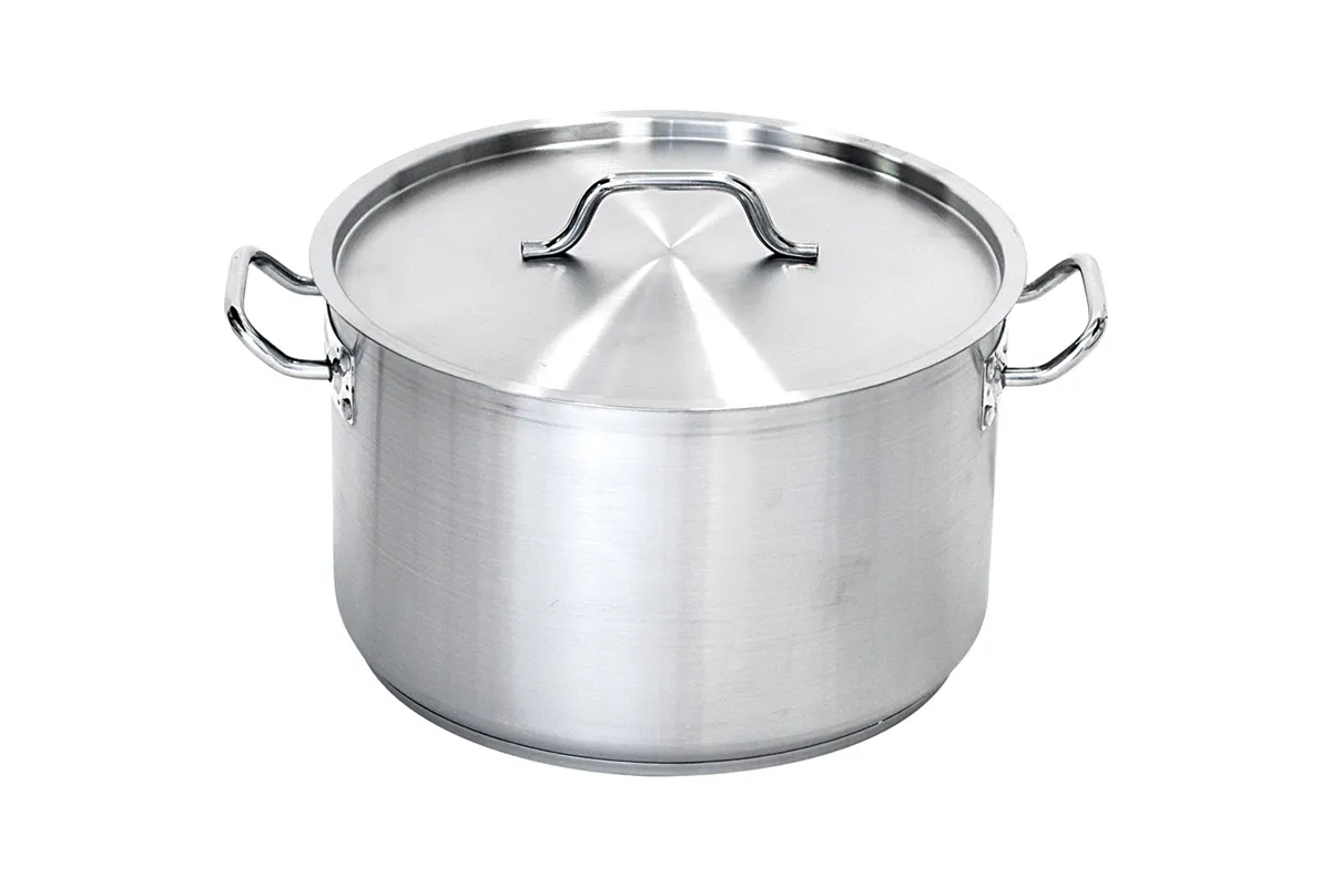 Garnek średni z pokrywką, stalowy, Ø 360 mm, V 22.4 l Stalgast 012362